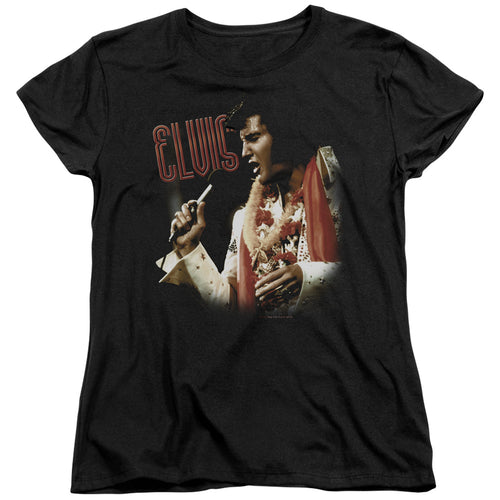 Elvis Presley Soulful Women's 18/1 100% Cotton Short-Sleeve T-Shirt
