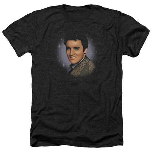 Elvis Presley Starlite Men's 30/1 Heather 60% Cotton 40% Poly Short-Sleeve T-Shirt