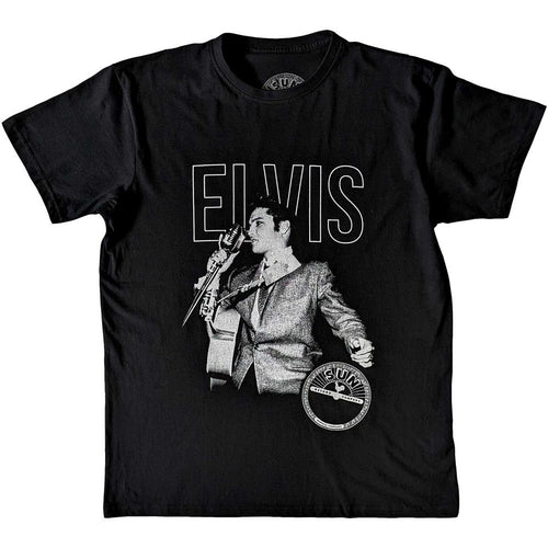 Elvis Presley Sun Records Elvis Live Portrait Unisex T-Shirt