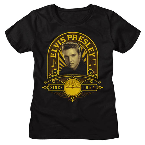 Elvis Presley Sun Records Sun Since 54 Ladies Short-Sleeve T-Shirt