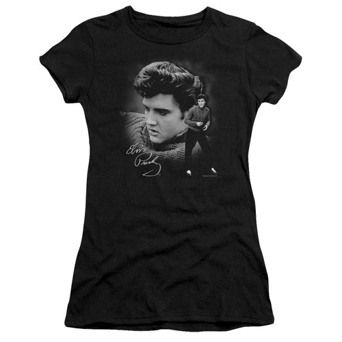 Elvis Presley Special Order Sweater Junior's 30/1 100% Cotton Cap-Sleeve Sheer T-Shirt