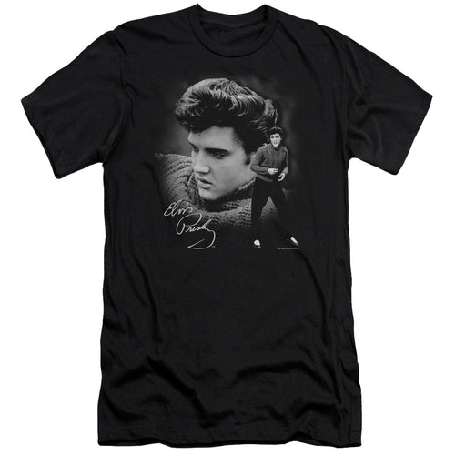 Elvis Presley Special Order Sweater Men's 30/1 100% Cotton Slim Fit Short-Sleeve T-Shirt