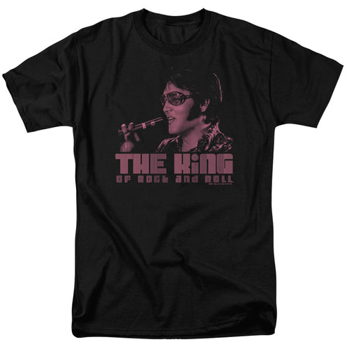Elvis Presley The King Men's 18/1 100% Cotton Short-Sleeve T-Shirt