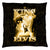 Elvis Presley The King Throw Pillow - Spun Polyester Light Weight Cotton - Canvas Look and Feel - Blown and Closed - 2-sided