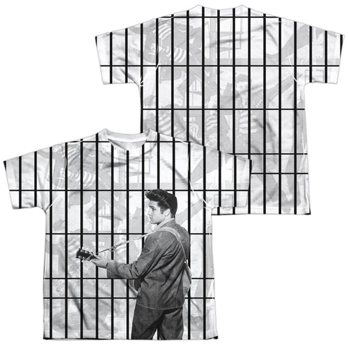 Elvis Presley The Whole Cell Block Youth Regular Fit 100% Polyester Short-Sleeve T-Shirt