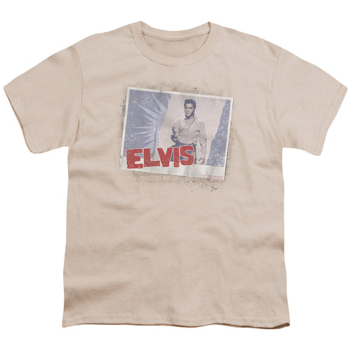 Elvis Presley Tough Guy Poster Youth 18/1 100% Cotton Short-Sleeve T-Shirt
