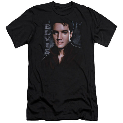 Elvis Presley Tough Men's 30/1 100% Cotton Slim Fit Short-Sleeve T-Shirt