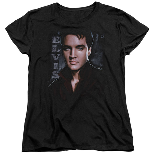 Elvis Presley Tough Women's 18/1 100% Cotton Short-Sleeve T-Shirt