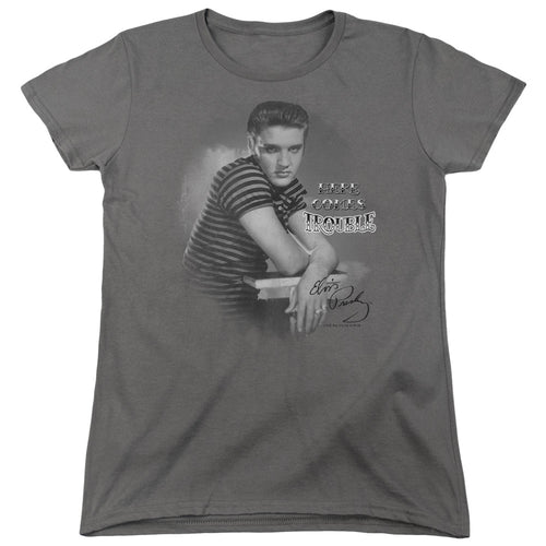 Elvis Presley Trouble Women's 18/1 100% Cotton Short-Sleeve T-Shirt
