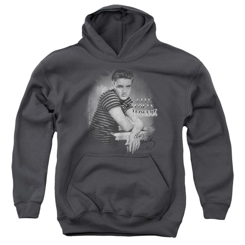 Elvis Presley Trouble Youth 50% Cotton 50% Poly Pull-Over Hoodie