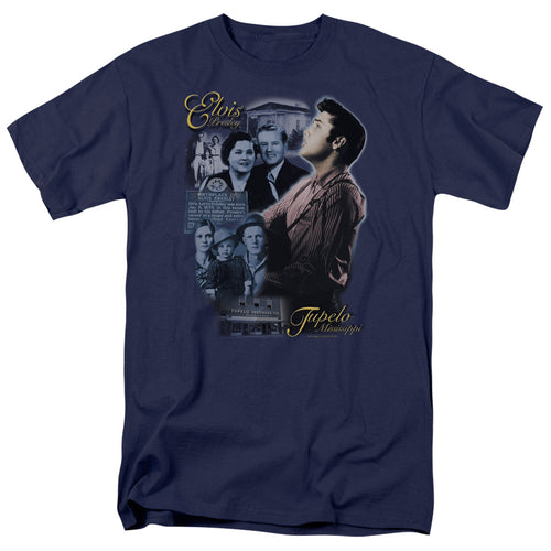 Elvis Presley Tupelo Men's 18/1 100% Cotton Short-Sleeve T-Shirt