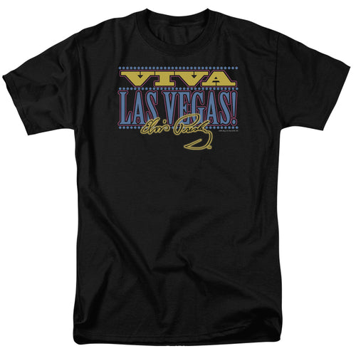Elvis Presley Special Order Viva Las Vegas Men's 18/1 100% Cotton Short-Sleeve T-Shirt