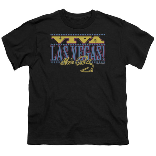 Elvis Presley Special Order Viva Las Vegas Youth 18/1 100% Cotton Short-Sleeve T-Shirt