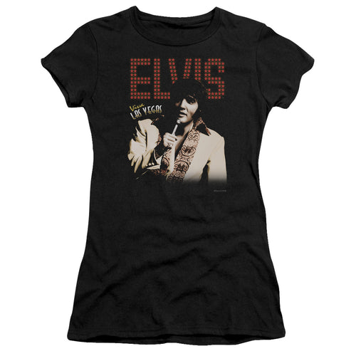 Elvis Presley Viva Star Junior's 30/1 100% Cotton Cap-Sleeve Sheer T-Shirt