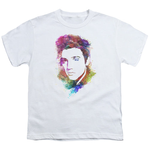 Elvis Presley Special Order Watercolor King Youth 18/1 100% Cotton Short-Sleeve T-Shirt