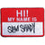 Eminem Slim Shady Name Badge Standard Woven Patch