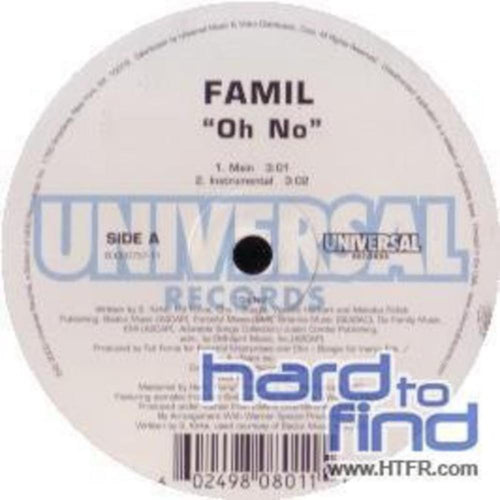 Famil - Oh No (X3) / Finger Things - 12-inch Vinyl