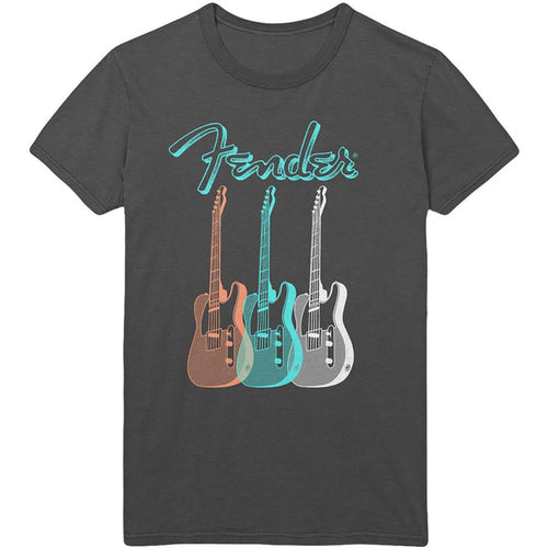 Fender Triple Guitar Unisex T-Shirt - Special Order