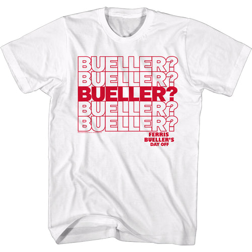 Ferris Bueller's Day Off Special Order Beuller Repeat Adult Short-Sleeve T-Shirt