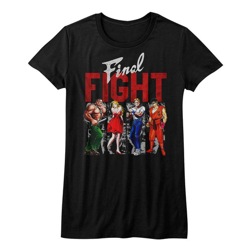 Final Fight Panels Juniors Short-Sleeve T-Shirt