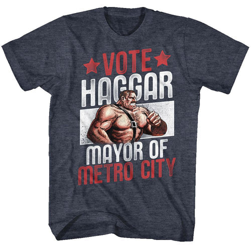 Final Fight Vote Haggar Adult Short-Sleeve T-Shirt