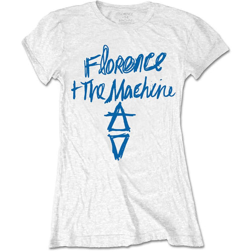 Florence & The Machine Hand Drawn Logo Ladies T-Shirt - Special Order