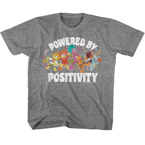 Fraggle Rock Powered By Positivity Youth Short-Sleeve T-Shirt