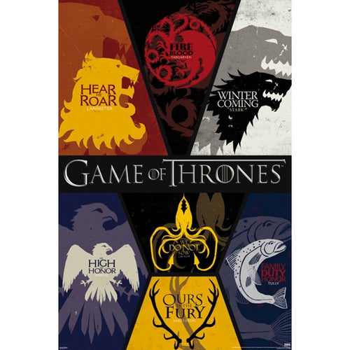 Game of Thrones Sigils Poster - 24 In x 36 In