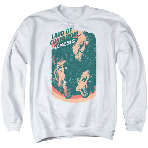 Genesis Land Of Confusion Men's Crewneck 50% Cotton 50% Poly Long-Sleeve Sweatshirt