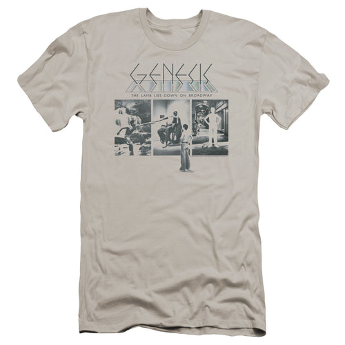 Genesis The Lamb Down On Broadway Men's Premium Ultra-Soft 30/1 100% Cotton Slim Fit T-Shirt - Eco-Friendly - Made In The USA