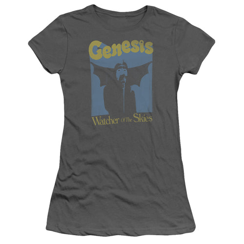 Genesis Special Order Watcher Of The Skies Junior's 30/1 100% Cotton Cap-Sleeve Sheer T-Shirt