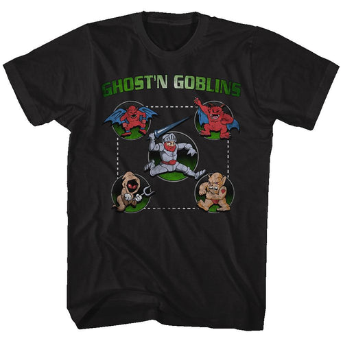 Ghost'N Goblins Full Circle Adult Short-Sleeve T-Shirt