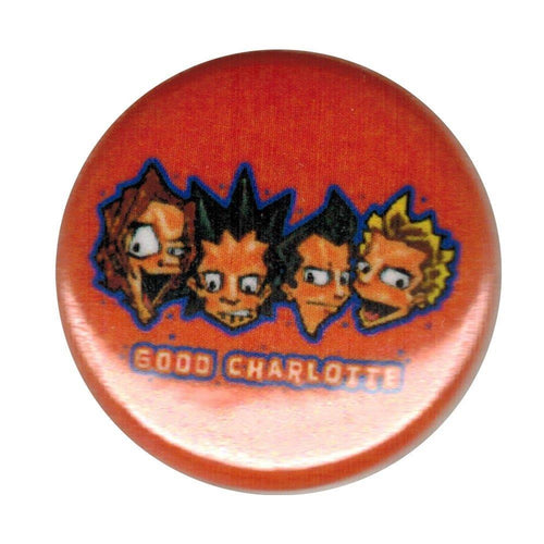 Good Charlotte Cartoon Band Small Round Button