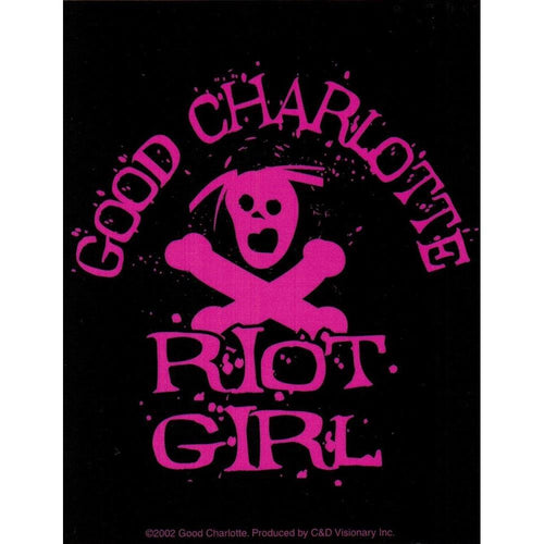 Good Charlotte Riot Girl Logo Sticker