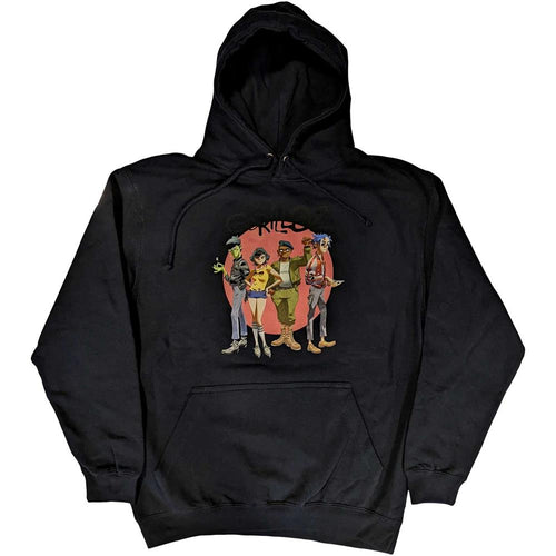 Gorillaz Group Circle Rise Unisex Pullover Hoodie
