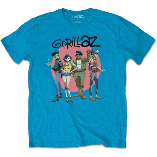 Gorillaz Group Circle Rise Unisex T-Shirt
