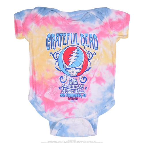 Grateful Dead American Music Hall Spiral Tie-Dye One-piece