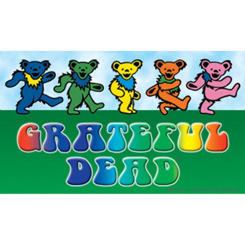 Grateful Dead Dancing Bears With Logo Sticker