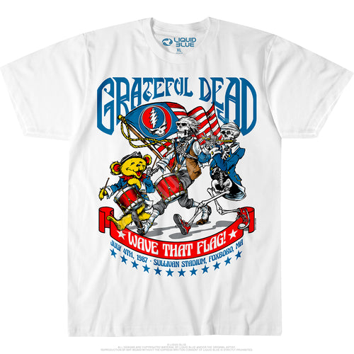 Grateful Dead Gd 4Th Of July T White Standard Short-Sleeve T-Shirt