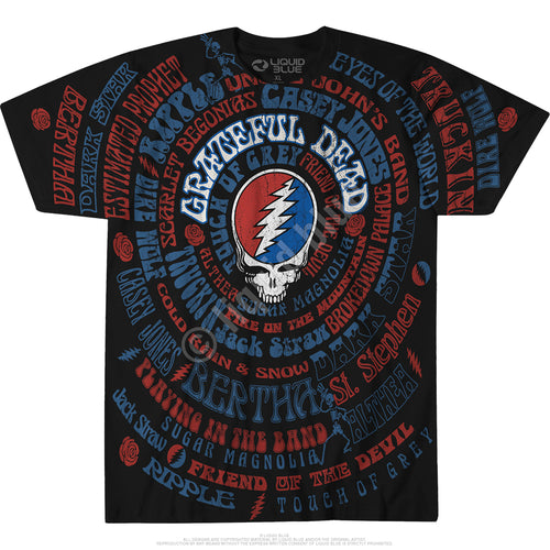 Grateful Dead Gd Songs Standard Short-Sleeve T-Shirt