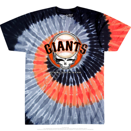 Grateful Dead Giants Gd Steal Your Base Spiral Standard Short-Sleeve T-Shirt