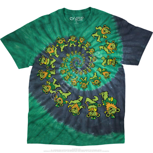 Grateful Dead Irish Spiral Bears Standard Short-Sleeve T-Shirt