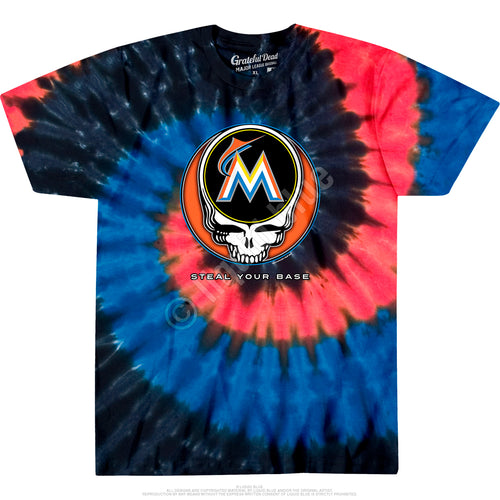 Grateful Dead Marlins Gd Steal Your Base Spiral Standard Short-Sleeve T-Shirt