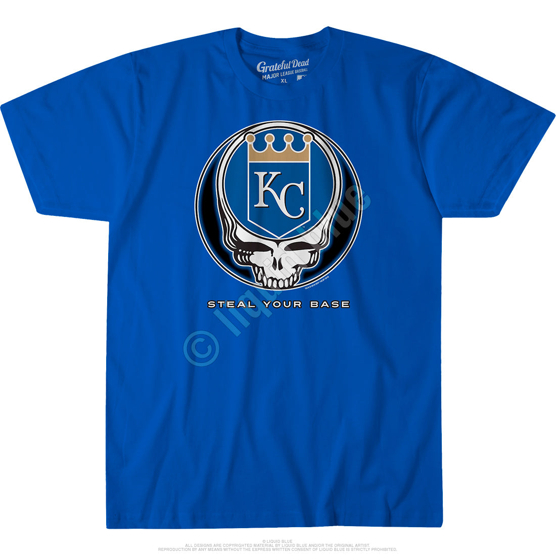 Kansas City Royals Steal Your Base Blue Athletic T-Shirt