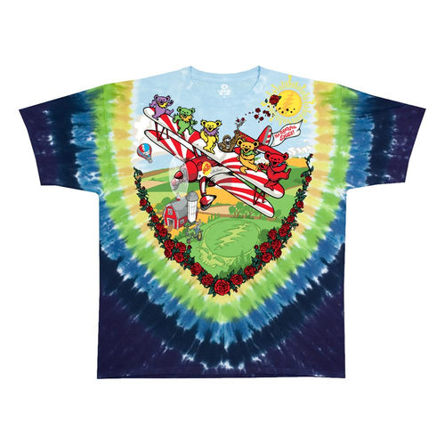 Grateful Dead-Youth Biplane Bears Youth Youth Short-Sleeve T-Shirt
