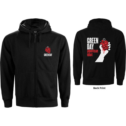 Green Day American Idiot Unisex Zipped Hoodie
