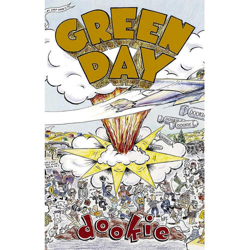 Green Day Dookie Textile Poster