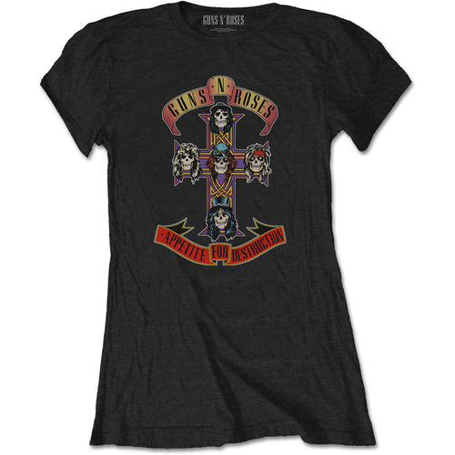 Guns N' Roses Appetite for Destruction Ladies T-Shirt