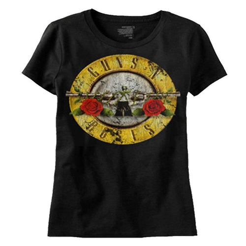 Guns N Roses Distressed Bullet Premium Cotton Men's T-Shirt