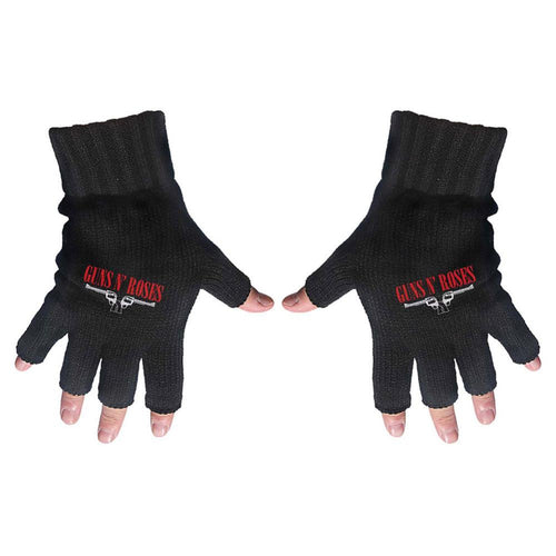 Guns N' Roses Logo & Pistols Unisex Fingerless Gloves